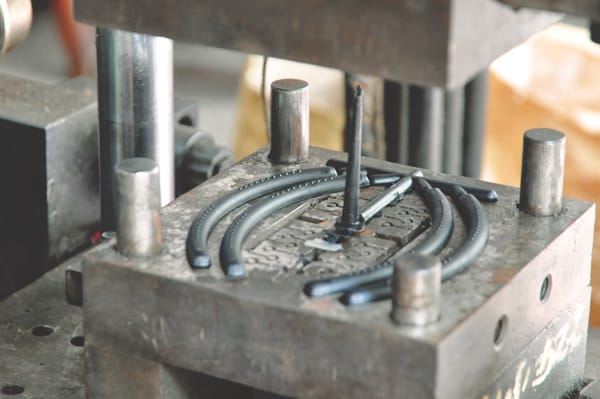 A machine used to manufacture metal.